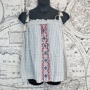 NEW XL Universal Thread Embroider tassel Tank top